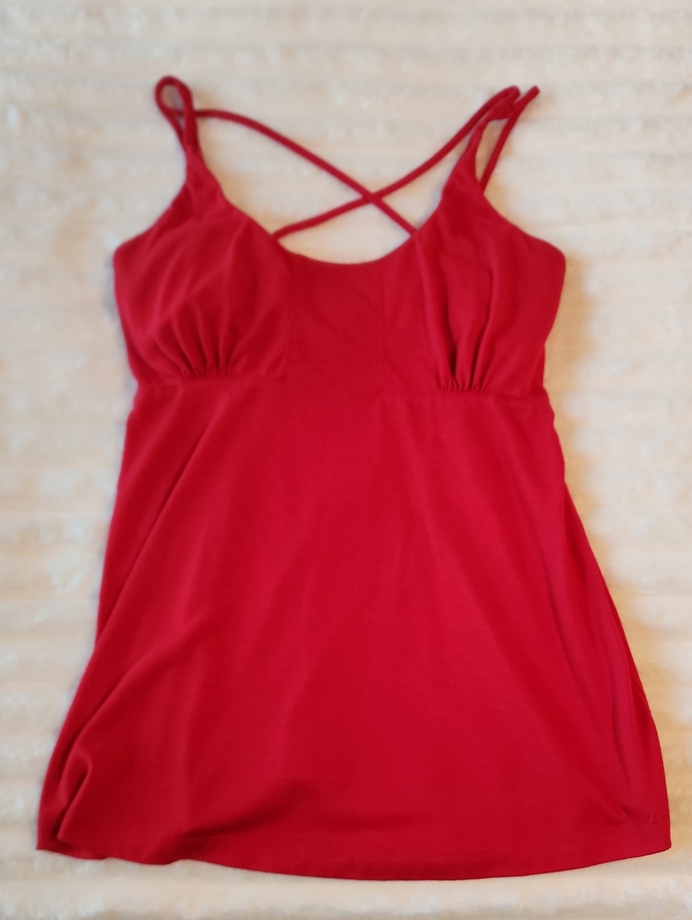 Vintage Modal Internation (VS) Red Stappy Tank